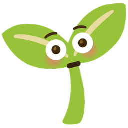 seedling and flushed face