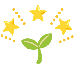 seedling and glowing star