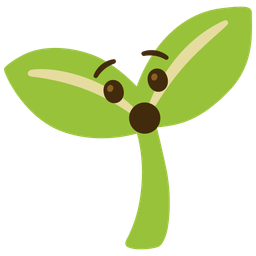 seedling and hushed face