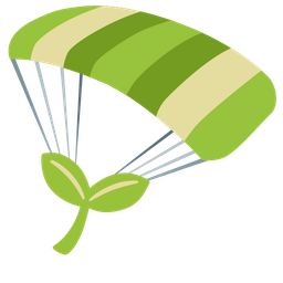 seedling and parachute
