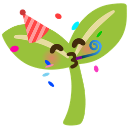 seedling and partying face