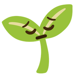 seedling and pensive face