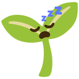 seedling and sleeping face