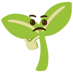 seedling and thinking face