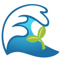 seedling and water wave