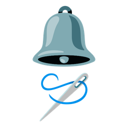 sewing needle and bell
