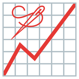sewing needle and chart increasing