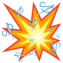 sewing needle and collision