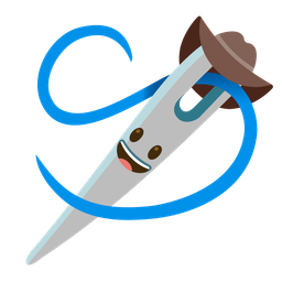 sewing needle and cowboy hat face