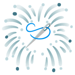 sewing needle and fireworks