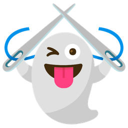 sewing needle and ghost