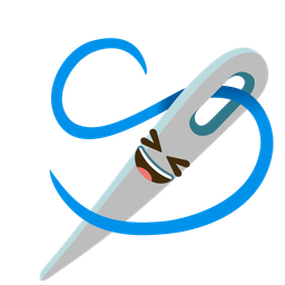 Sewing needle and Grinning squinting face