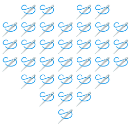 sewing needle and heart suit