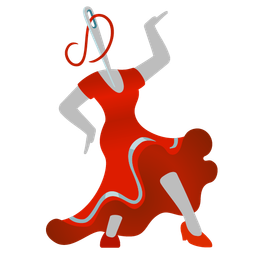 sewing needle and high-heeled shoe