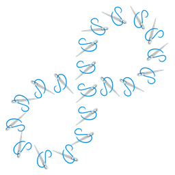 sewing needle and infinity