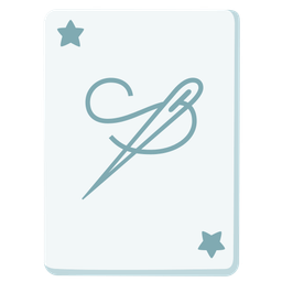 sewing needle and joker