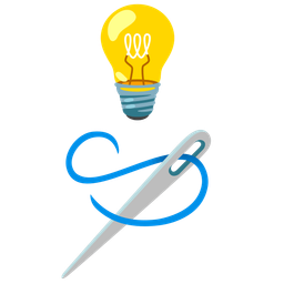 sewing needle and light bulb