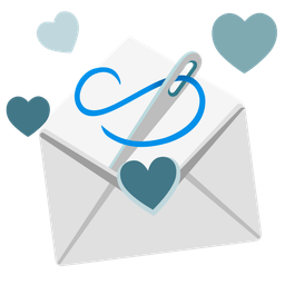 sewing needle and love letter