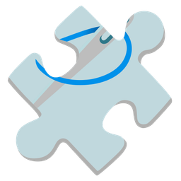 sewing needle and puzzle piece