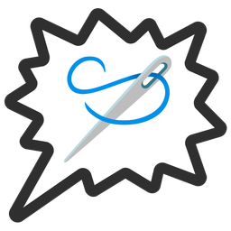 sewing needle and right anger bubble