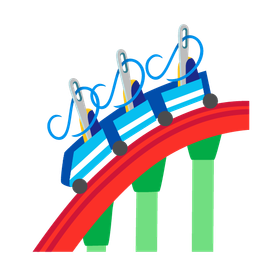 sewing needle and roller coaster