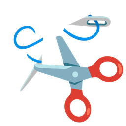 sewing needle and scissors