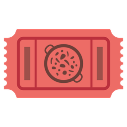 shallow pan of food and admission tickets