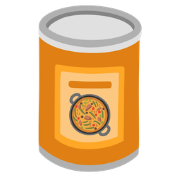 shallow pan of food and canned food