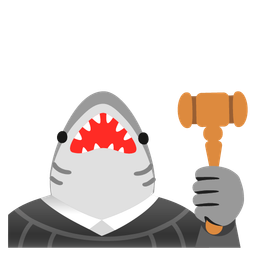 shark and balance scale