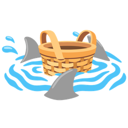 shark and basket