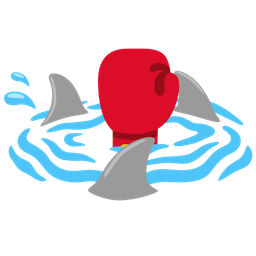 shark and boxing glove