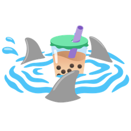 shark and bubble tea