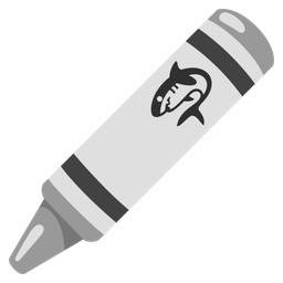 shark and crayon