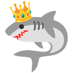 shark and crown