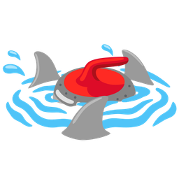 shark and curling stone