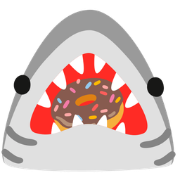 shark and doughnut