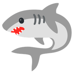 shark and face with open mouth