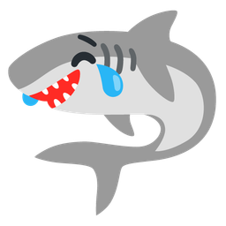 Shark and Face with tears of joy