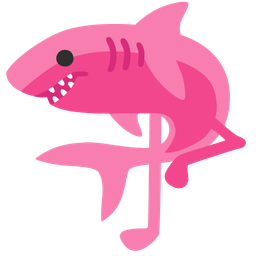 shark and flamingo