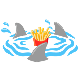 shark and french fries