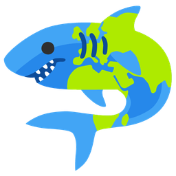 shark and globe showing Europe-Africa