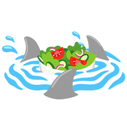 shark and green salad