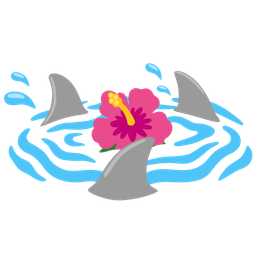 shark and hibiscus