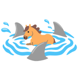 shark and horse