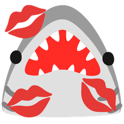 shark and kiss mark