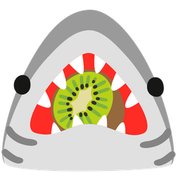 shark and kiwi fruit
