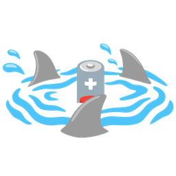 shark and low battery