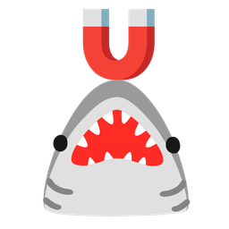 shark and magnet