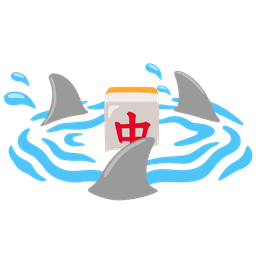 shark and mahjong red dragon