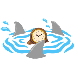 shark and mantelpiece clock